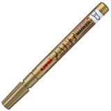 Marker cu vopsea pe baza de ulei,varf fin rotund,0.8-1.2 mm-auriu