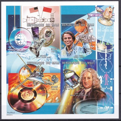 DB1 Cosmos Mali Soiuz Appolo Halley Carl Sagan MS MNH ndt. foto