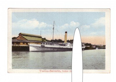 CP Turnu Severin - Vedere din port, necirculata, aproape impecabila foto