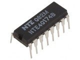 Digital Flip-Flop 6-Channel CMOS DIP16