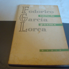 Frederico Garcia Lorca - Carte de poeme - 1958