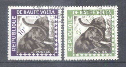 Haute Volta 1963 Animals, used AE.274