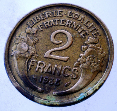 7.758 FRANTA WWII 2 FRANCS FRANCI 1941 foto
