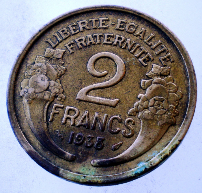 7.758 FRANTA WWII 2 FRANCS FRANCI 1941