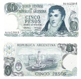 Argentina 5 Pesos 1974-76 General Belgrano P-294 aUNC
