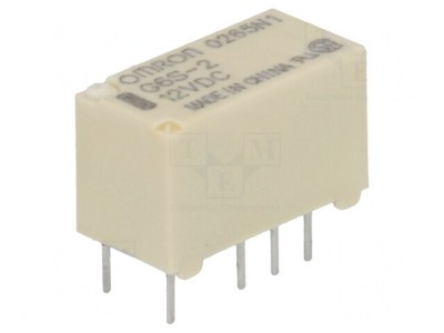 Releu Electromagnetic DPDT 12V 2A foto