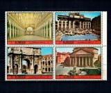 Ajman 1972 - Clădiri din Roma, arhitectura, serie dantelata neuzata