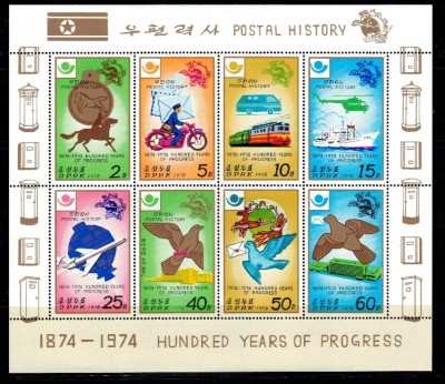 DPR Korea 1978 - UPU, centenar, transport, KLB neuzat foto