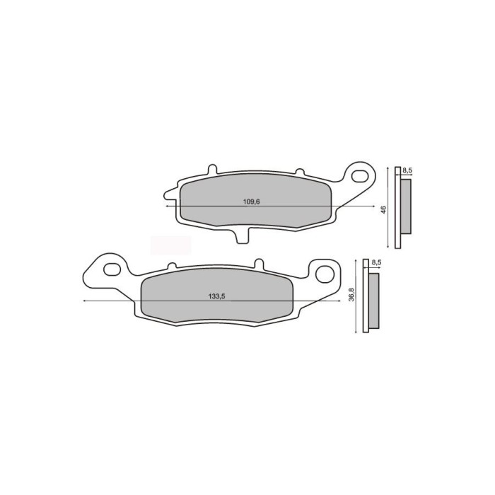 MBS Placute frana sinter Suzuki GS 500 fata, Cod Produs: 225101253RM