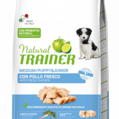 Natural Trainer, Maxi Dog Puppy & Junior cu Pui, 12 kg