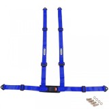 Centura de siguranta Tenzo-R Sport cu 4 puncte, albastra, cu marcaj E Performance AutoTuning