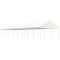 Gossi foisor cu acoperis, alb, 20,07x4,08x3,22 m, polietilena