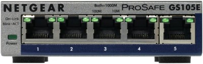 NETGEAR GS105E-200PES switch-uri Gestionate L2/L3 Gigabit Ethernet (10/100/1000) Gri foto