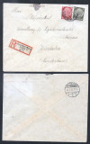 Germany REICH 1937 Postal History Rare REGISTERED Cover Wiesbaden D.594