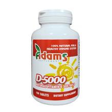 Vitamina D 5000 Naturala 120 capsule Adams Cod: ADAM.00731 foto