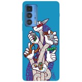Husa compatibila cu Motorola Moto G51 5G model Pick your weapon, Silicon, TPU, Viceversa, Transparent, Carcasa