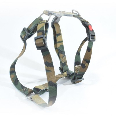 HAM PENTRU CAINI 3X AJUSTABIL NYLON MOL CAMUFLAJ CLICK 25MM 70-120CM 26001.251207 foto