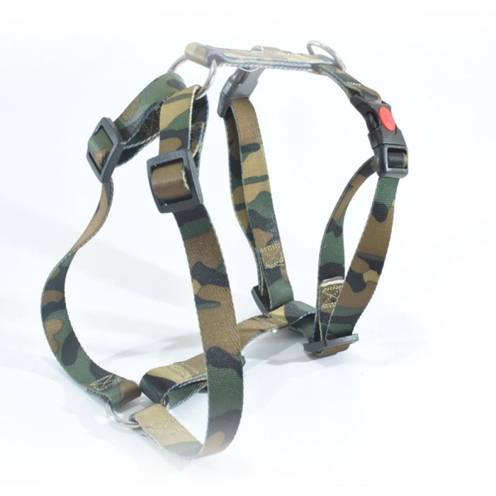 HAM PENTRU CAINI 3X AJUSTABIL NYLON MOL CAMUFLAJ CLICK 25MM 70-120CM 26001.251207