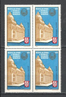 Romania.1971 Muzeul de Istorie bloc 4 YR.512 foto
