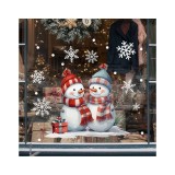 Cumpara ieftin Sticker/Autocolant Craciun 2 Oameni de Zapada 30x30cm - 794142