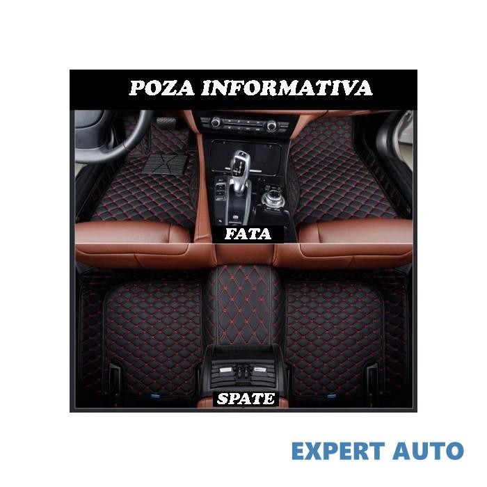 Covorase auto lux piele 5d mercedes s-class w221 2005-2013 scurt ( 5d-06 cusatura rosie ) Alta marca Alt model #7