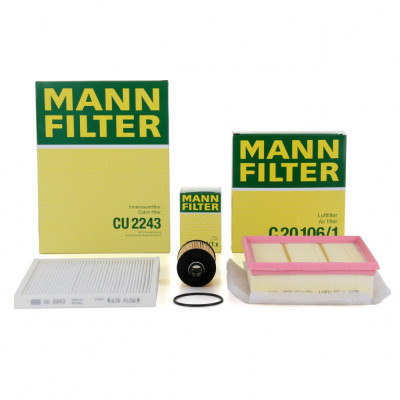 Pachet Revizie Filtru Aer + Polen + Ulei Mann Filter Opel Corsa D 2010-2014 1.3 CDTI 75 / 95 PS C20106/1+CU2243+HU7004/1X foto