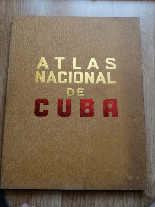 Atlas nacional de cuba 1970 Havana - 1970 Cuban national atlas - huge-49x39 cm!