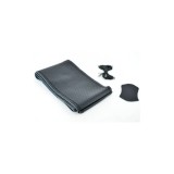 Cumpara ieftin Husa volan piele cu gaurele 2XL 45cm 11,5cm cu ac si ata culoare negru