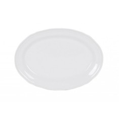 Feuille: Platou oval din portelan, 28x20 cm