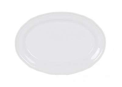 Feuille: Platou oval din portelan, 28x20 cm foto