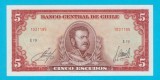 Bancnotă Chile (pick 138) 5 Escudos 1964 UNC serie: 1031195