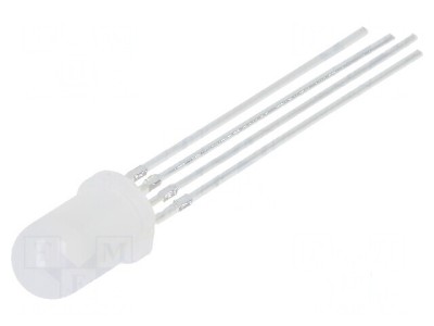 LED 5mm RGB Convex 50&amp;deg; - Tensiune de Funcționare 3&amp;divide;15VDC, Nr. Term: 4 foto