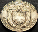 Moneda exotica 25 CENTESIMOS (1/4 BALBOA) - PANAMA, anul 1966 *cod 107