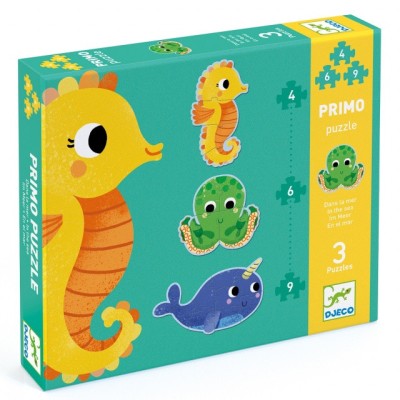 Set puzzle-uri evolutive In ocean, Djeco foto