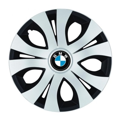 Set 4 Capace Roti Top Gri-Negru R17, Compatibil Cu BMW foto