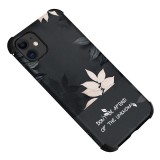 Husa TPU OEM Flower pentru Apple iPhone 11, Fleeting Time, Neagra