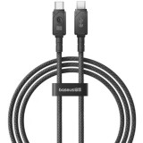 Cablu alimentare si date Baseus Unbreakable, Fast Charging Data Cable pt. smartphone,USB Type-C la USB Type-C 100W,2m,braided aliaj zinc,negru