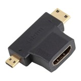 Adaptor HDMI V1.4 mama - tata micro HDMI si tata mini HDMI AKYGA AK-AD-23