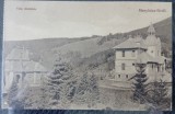 Carte postala, Moneasa, privire generala cu vile, perioada interbelica