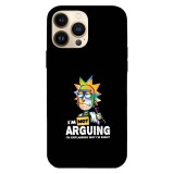 Husa compatibila cu Apple iPhone 12 Mini model I&amp;#039;m not arguing Rick, Silicon, TPU, Viceversa, Transparent, Carcasa
