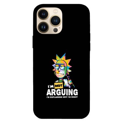 Husa compatibila cu Apple iPhone 12 model I&amp;amp;#039;m not arguing Rick, Silicon, TPU, Viceversa foto
