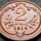 Moneda istorica 2 HELLER - AUSTRIA (Austro-Ungaria), anul 1914 * cod 4687 = UNC