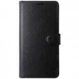 Husa tip carte cu stand Techsuit, aspect piele neagra, pentru Samsung Galaxy A16 4G, 5G