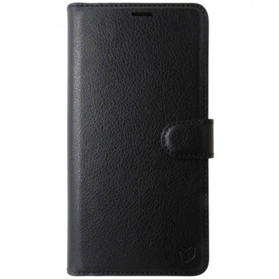 Husa tip carte cu stand Techsuit, aspect piele neagra, pentru Samsung Galaxy A16 4G, 5G foto