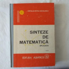 C. P. Nicolescu - Sinteze de matematica - aplicatii