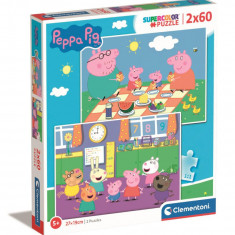 Puzzle Clementoni Peppa Pig, 2 x 60 piese