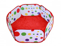 Tarc de Joaca cu buline colorate din PVC Pliabil pentru Copii diametru 90cm foto