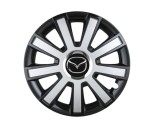 Cumpara ieftin Set 4 capace roti Flash Gri-Negru R14 pentru gama auto Mazda