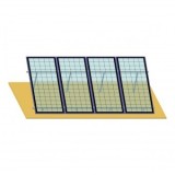 Sistem complet montare, structura acoperis pentru 4 panouri solare fotovoltaice cu unghi reglabil 15-30 grade Breckner Germany