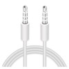 Cablu Audio 3.5mm la 3.5mm, 1m, Alb - Compatibil PC, Laptop, Telefon
